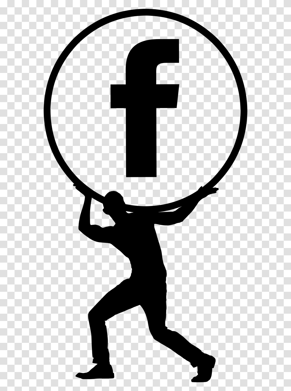 Silhouette Facebook Social Media Free Picture Does Mark Zuckerberg Make Money From Facebook, Gray Transparent Png