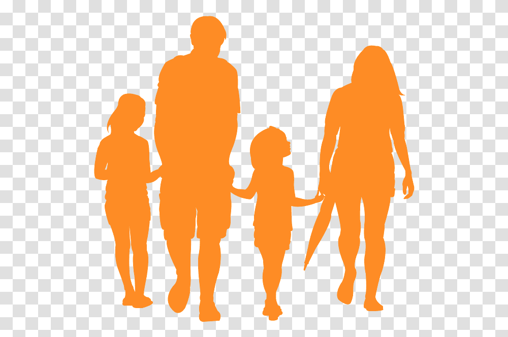 Silhouette Famille, People, Person, Human, Family Transparent Png