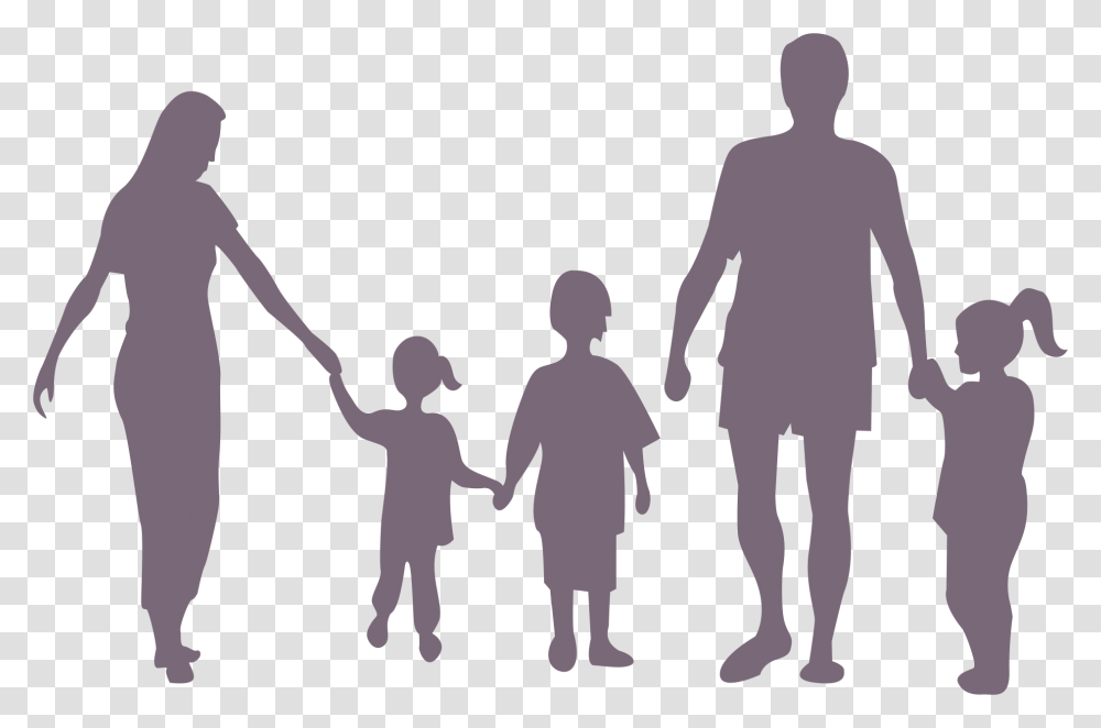 Silhouette Family Child Family Silhouette Vector, Person, Human, People, Hand Transparent Png