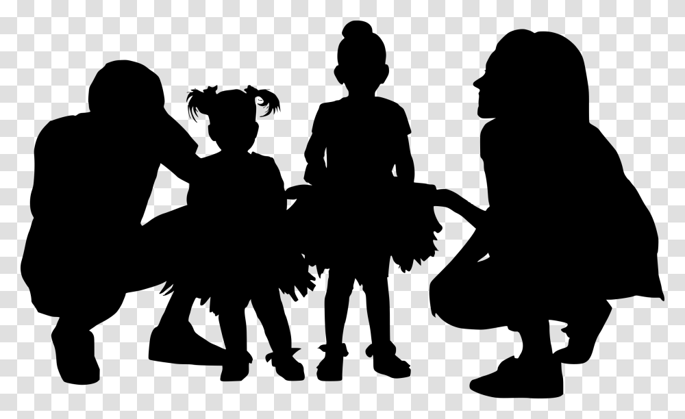 Silhouette Family, Gray, World Of Warcraft Transparent Png