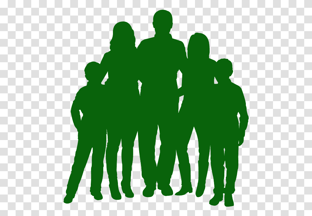 Silhouette Family Of, Person, Human, Painting Transparent Png