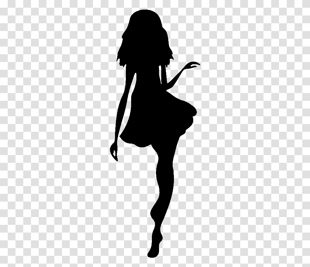 Silhouette Fashion Woman Sticker Drawing Fashion Model Silhouette, Gray, World Of Warcraft Transparent Png