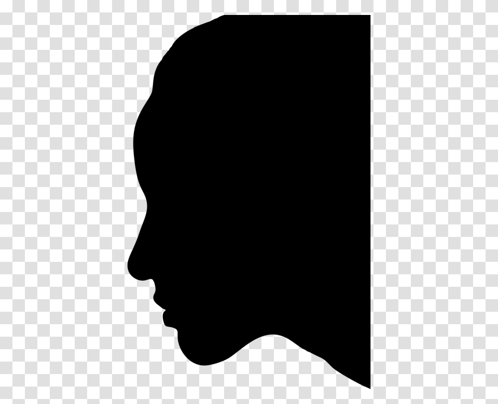 Silhouette Female Head Drawing, Gray, World Of Warcraft Transparent Png