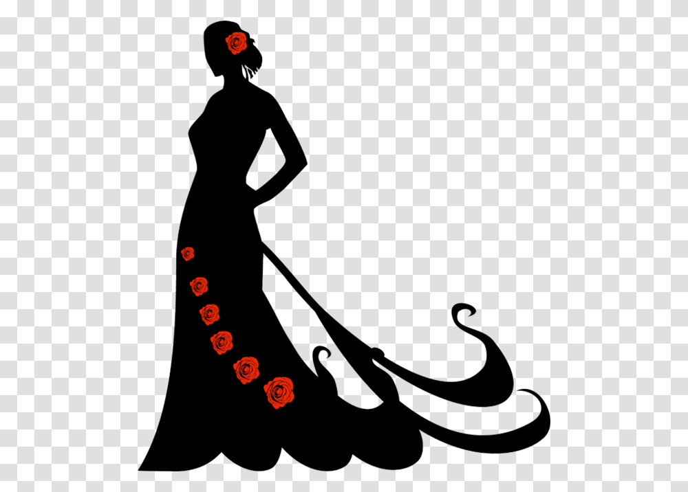 Silhouette Flamenco Dancer Portrait Silhouette Of Flamenco Dancer With Fan, Performer, Person, Human, Dance Pose Transparent Png