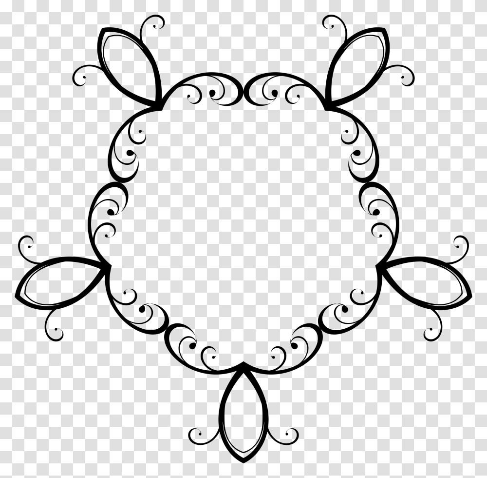 Silhouette Flourish Design 10 Clip Arts Background Hitam Putih Untuk Undangan, Gray, World Of Warcraft Transparent Png