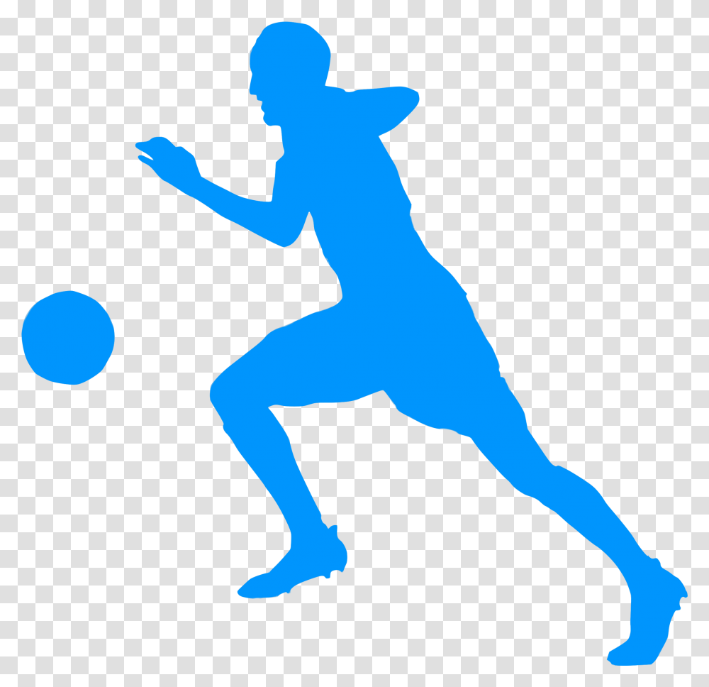 Silhouette Football 03 Icons Icon Player Football, Person, Human, Sport, Sports Transparent Png