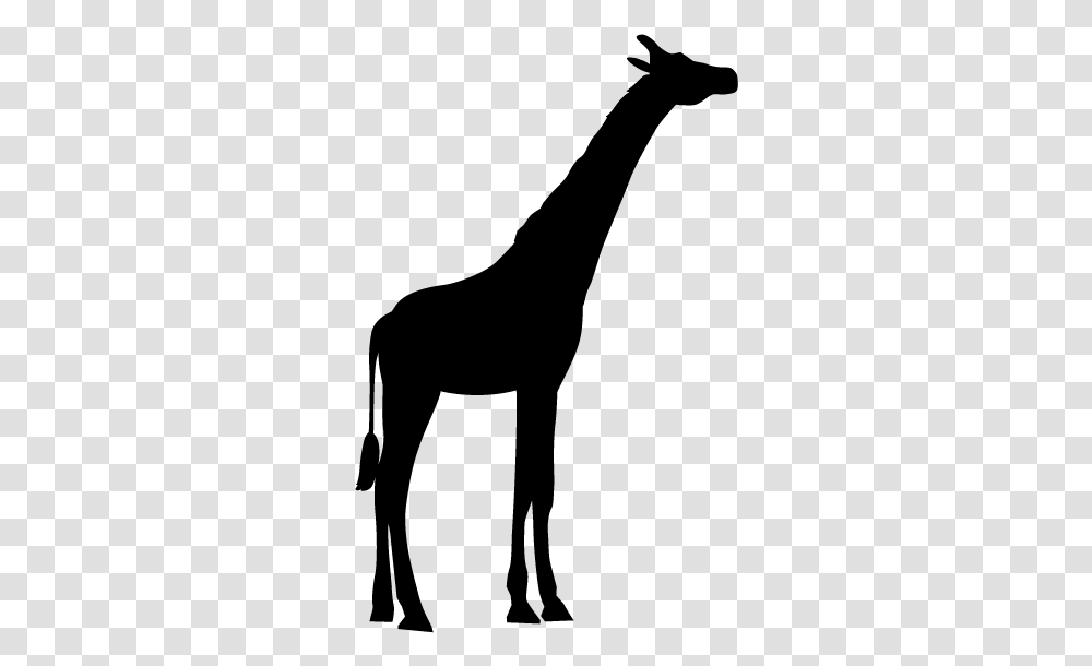 Silhouette Giraffe Clipart Black And White, Gray, World Of Warcraft Transparent Png