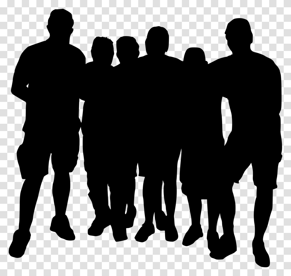Silhouette Group Of People, Gray, World Of Warcraft Transparent Png