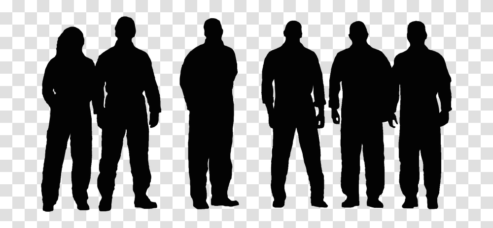 Silhouette Group People Group People Silhouette, Person, Word, Hand, Standing Transparent Png