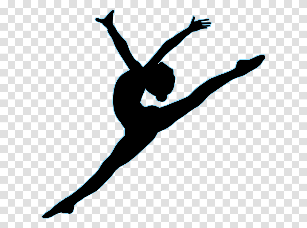Silhouette Gymnastics Vector Graphics Image Art Dance Silhouette, Ballet, Ballerina, Acrobatic Transparent Png