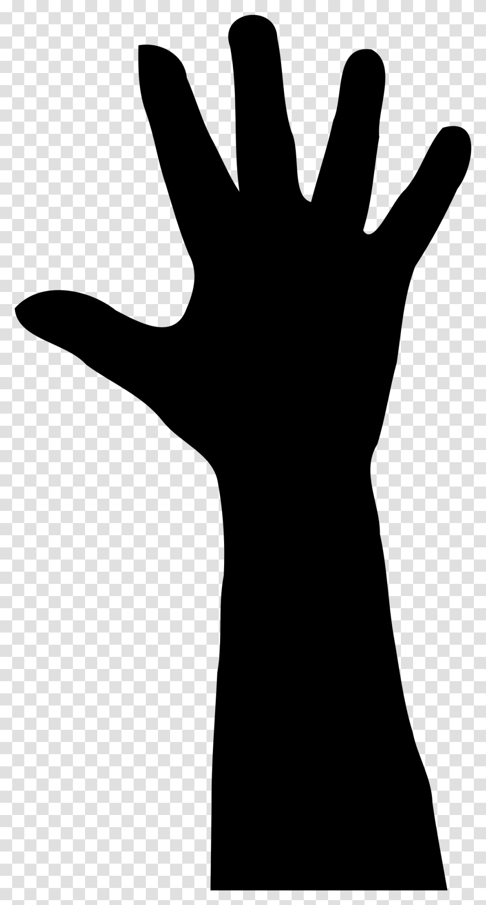 Silhouette Hand Clip Art Raised Hand Clip Art, Gray, World Of Warcraft Transparent Png