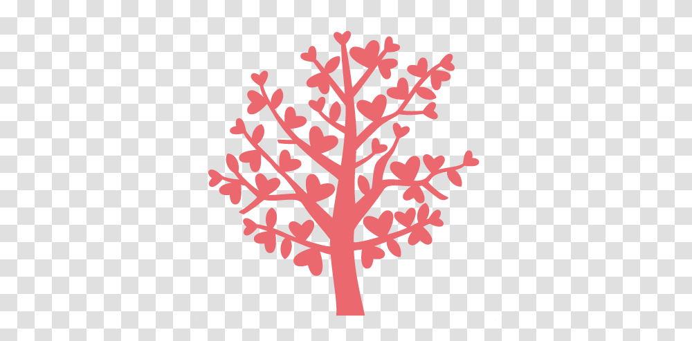 Silhouette Heart Tree Cute Valentines Day Clipart, Plant, Flower, Blossom, Cherry Blossom Transparent Png