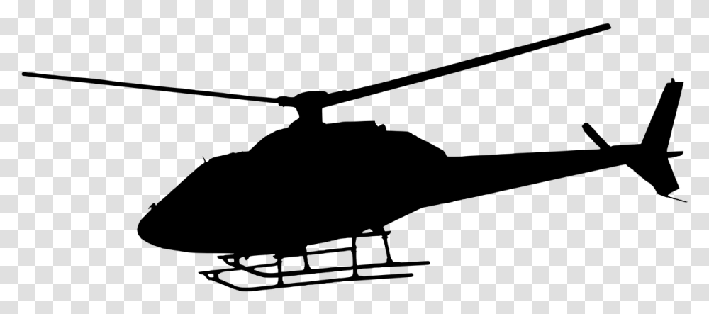 Silhouette Helicopter Flying Travel Working Background Helicopter Clip Art, Gray, World Of Warcraft Transparent Png