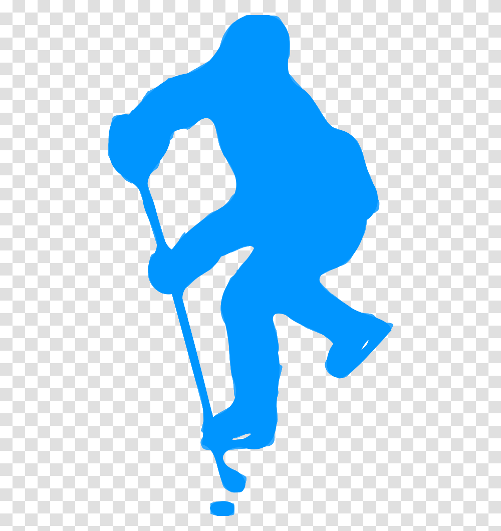 Silhouette Hockey Ice Hockey Player Silhouette, Person, Human, Hand Transparent Png