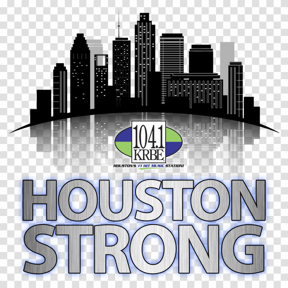 Silhouette Houston Texas Skyline, Poster, Advertisement, Flyer Transparent Png