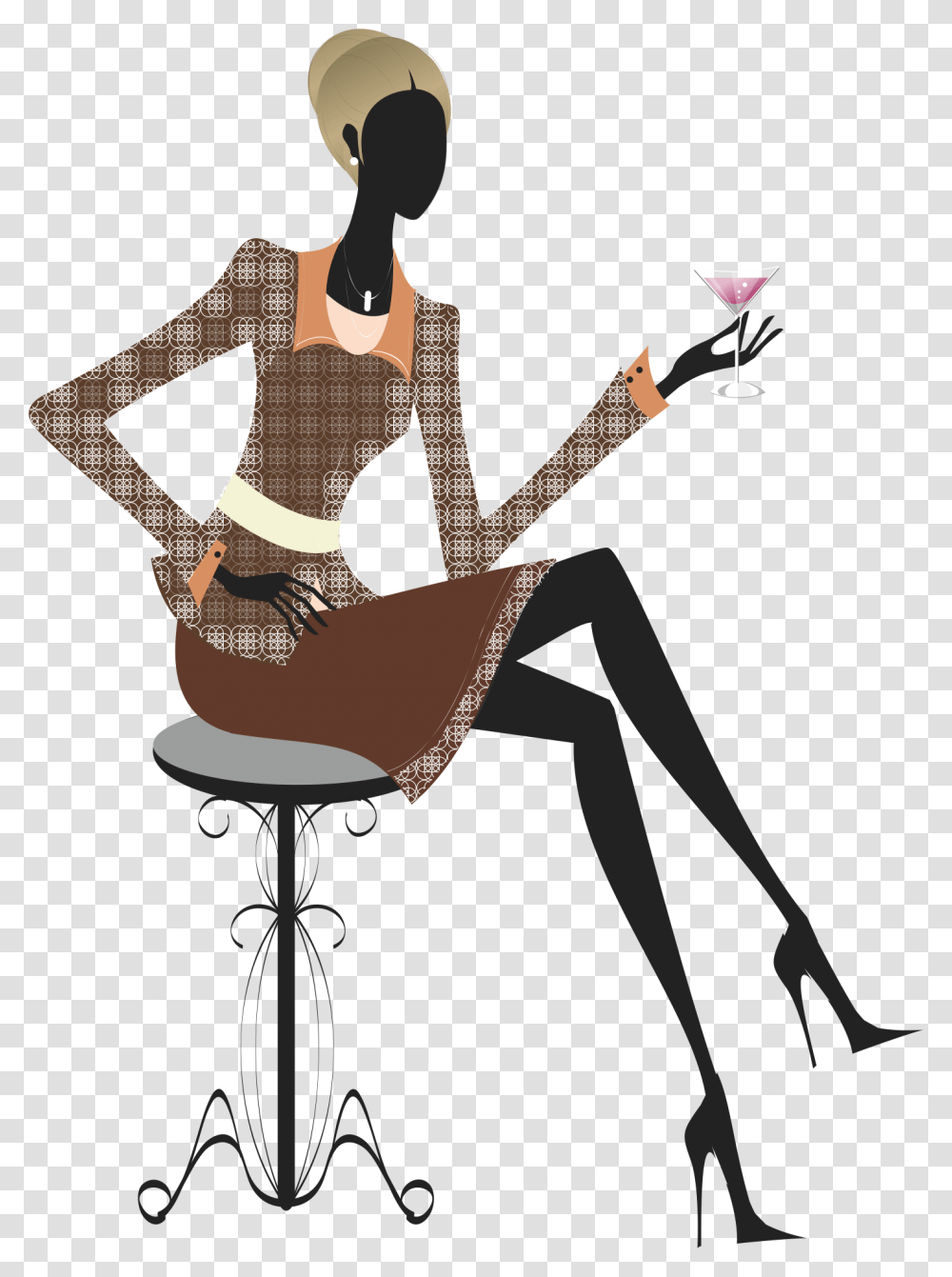 Silhouette Illustration Modern Woman, Guitar, Leisure Activities, Musical Instrument, Person Transparent Png