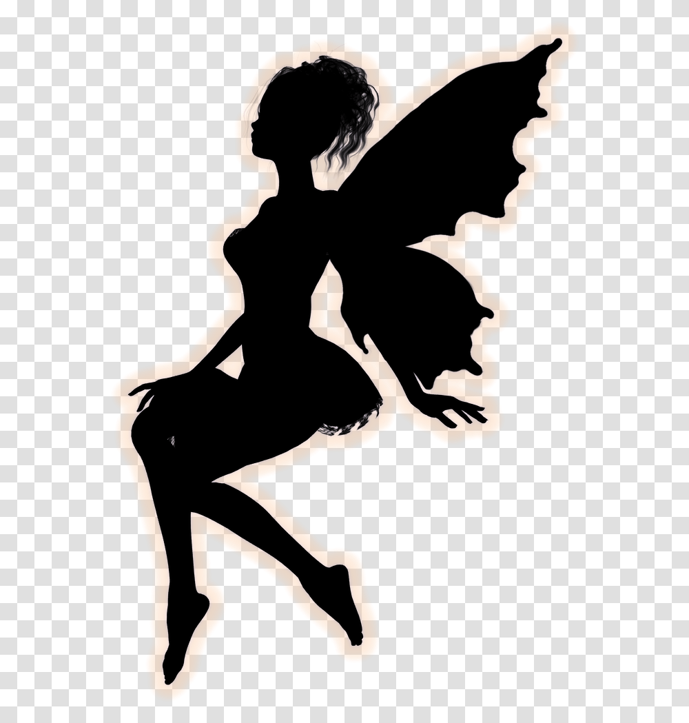 Silhouette Images Fairy Silhouette Silhouette Tattoos Silhouette Clipart Fairy Dancing, Stencil, Person, Human, Dance Pose Transparent Png