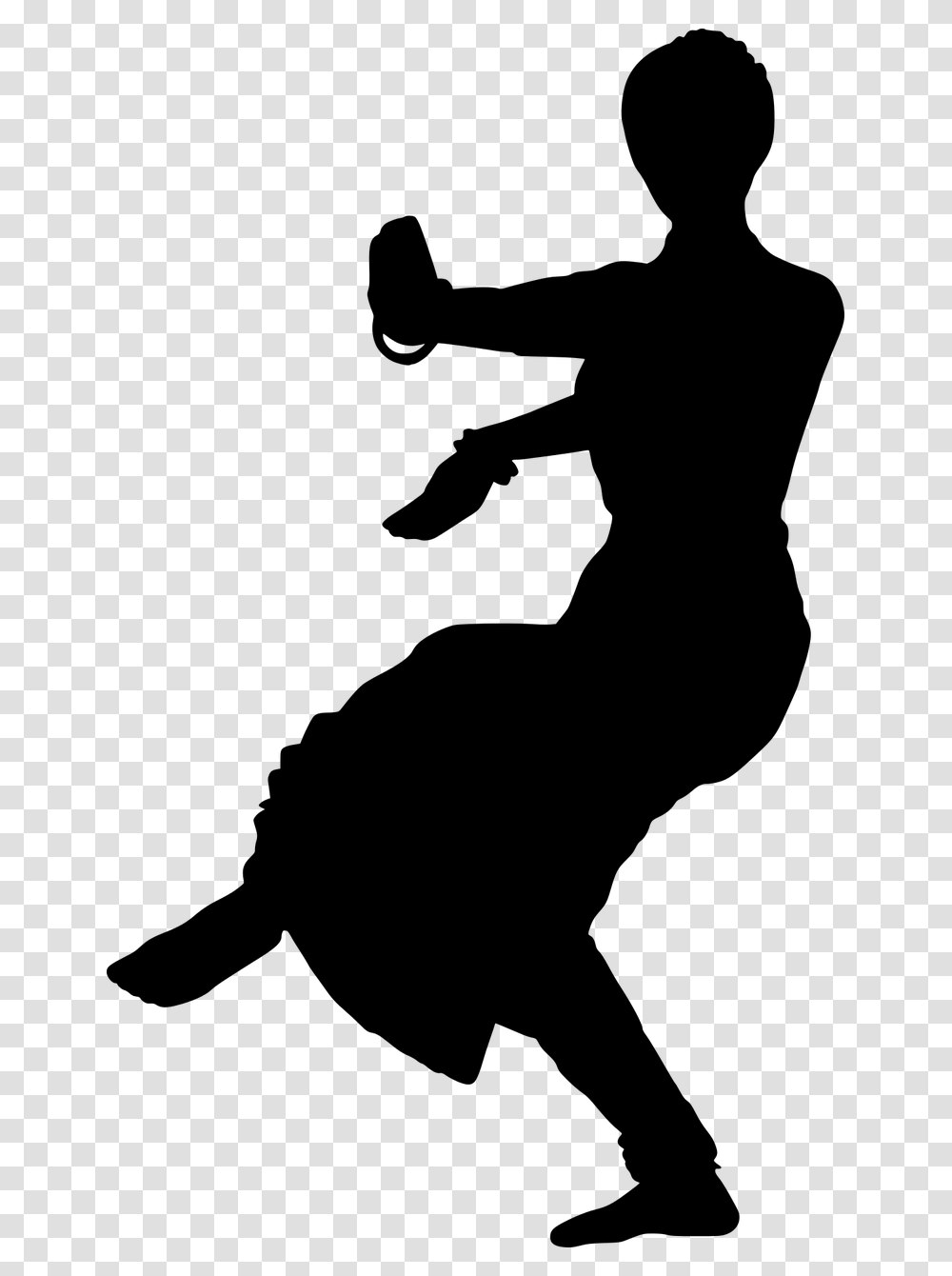 Silhouette Indian Dancer Beautiful Bharatanatyam Classical Dance Silhouette, Gray, World Of Warcraft Transparent Png