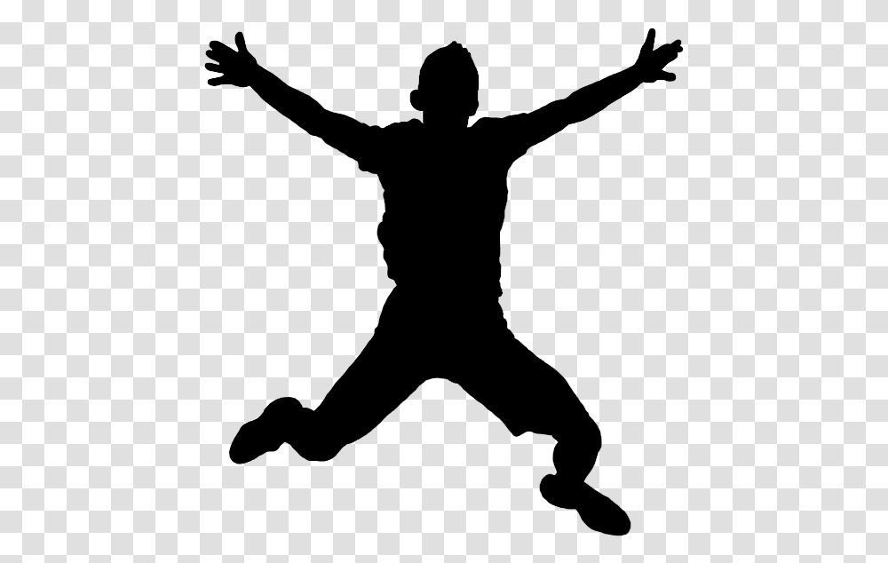 Silhouette Jump At Getdrawings Hiking Whiteface Mountain, Gray, World Of Warcraft Transparent Png