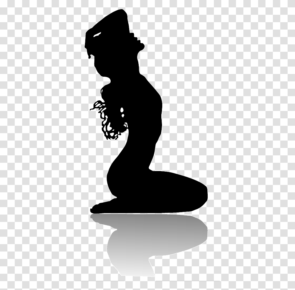 Silhouette King Amp Duck Woman King Duck, Kneeling, Stencil, Musician, Musical Instrument Transparent Png