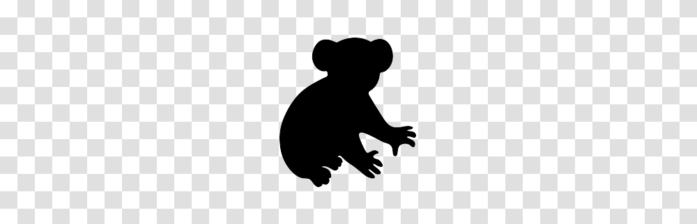 Silhouette Koala Clipart Explore Pictures, Animal, Stencil, Mammal, Wildlife Transparent Png