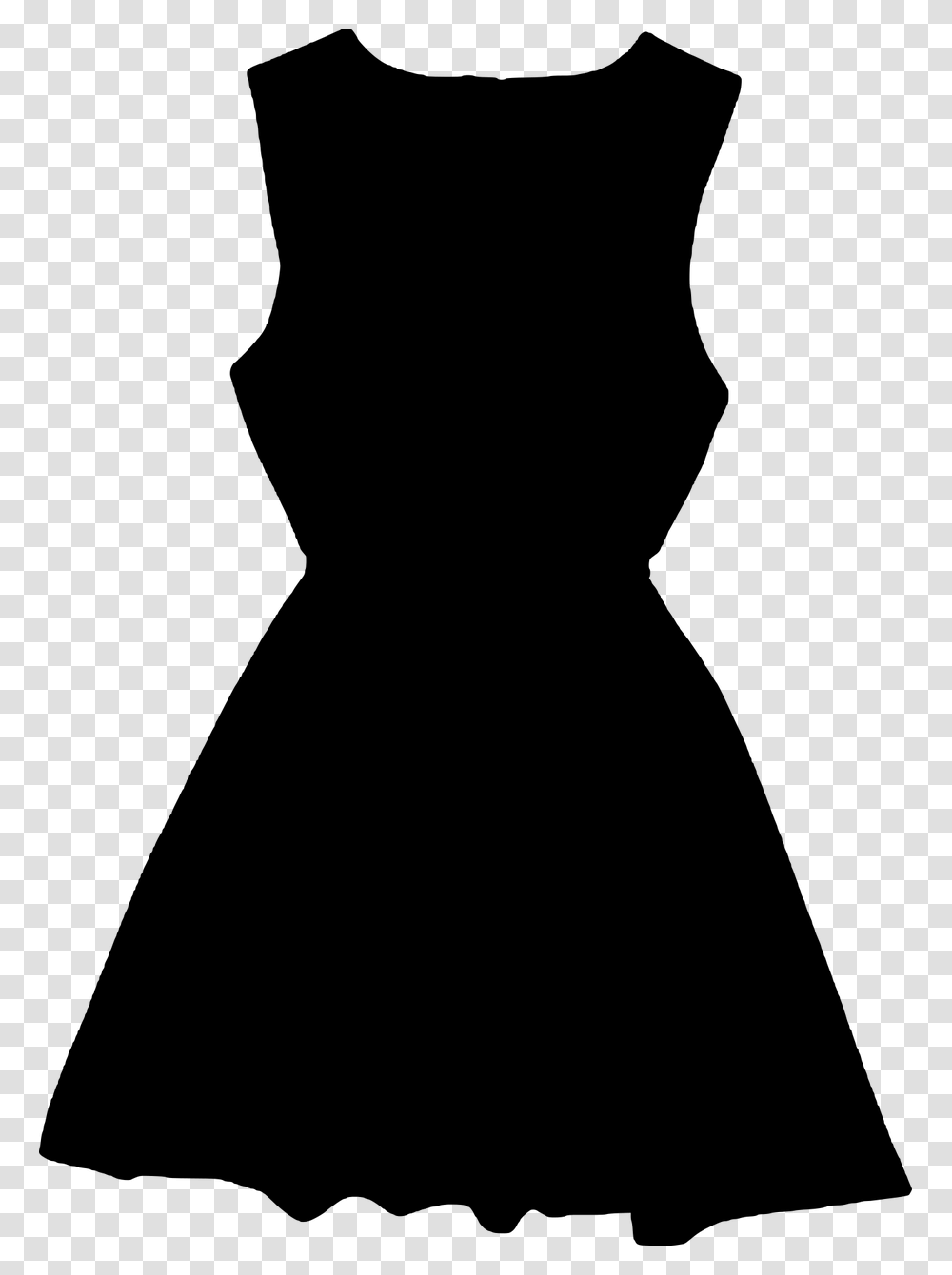 Silhouette Little Black Dress Clip Art Dress Vector, Gray, World Of Warcraft Transparent Png