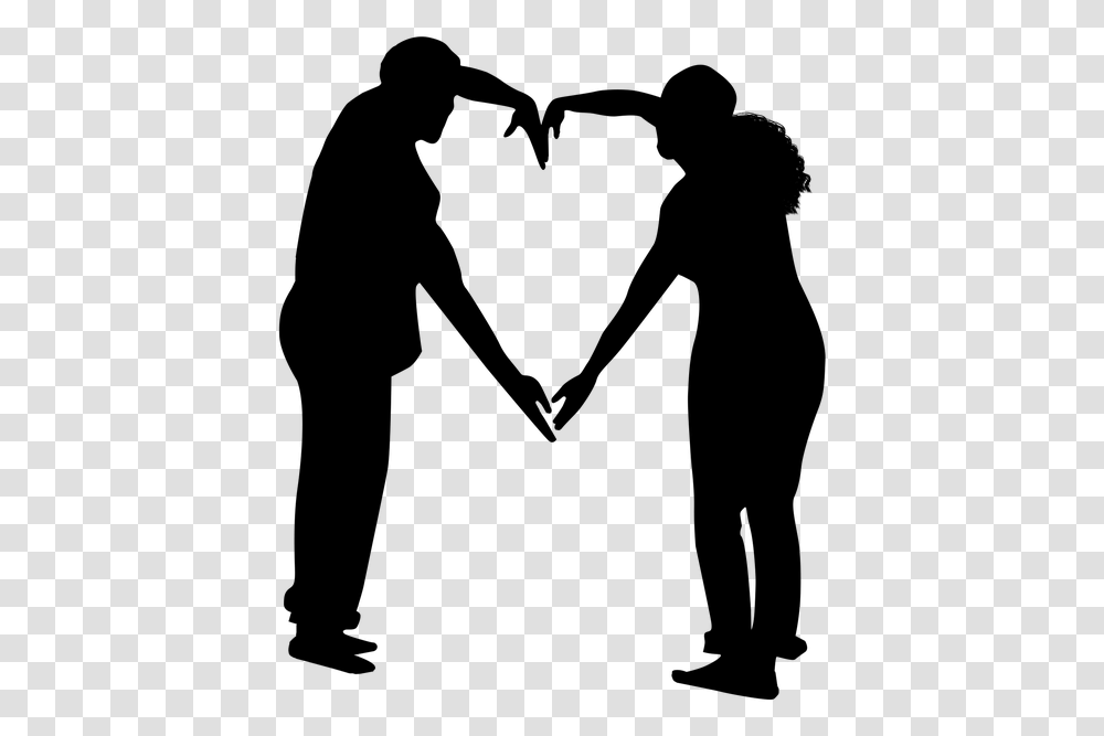 Silhouette Love Couple Romance Romantic Man, Gray, World Of Warcraft Transparent Png
