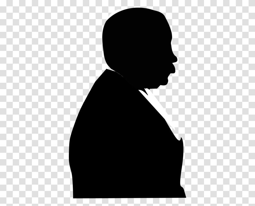 Silhouette Male Drawing Woman, Person, Face, Sleeve Transparent Png