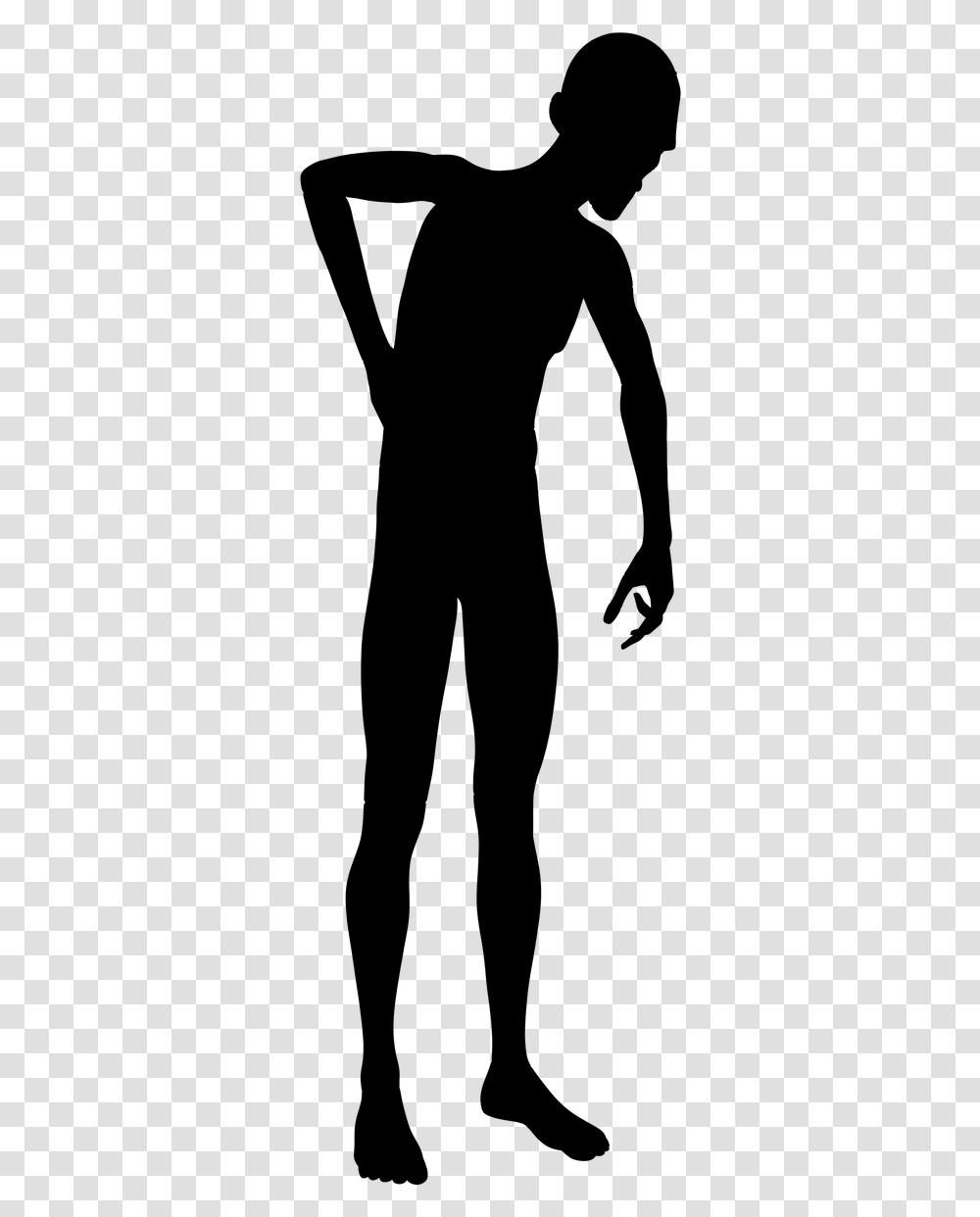 Silhouette Man Back Pain Free Photo Pain In Back Silhouette, Gray, World Of Warcraft Transparent Png