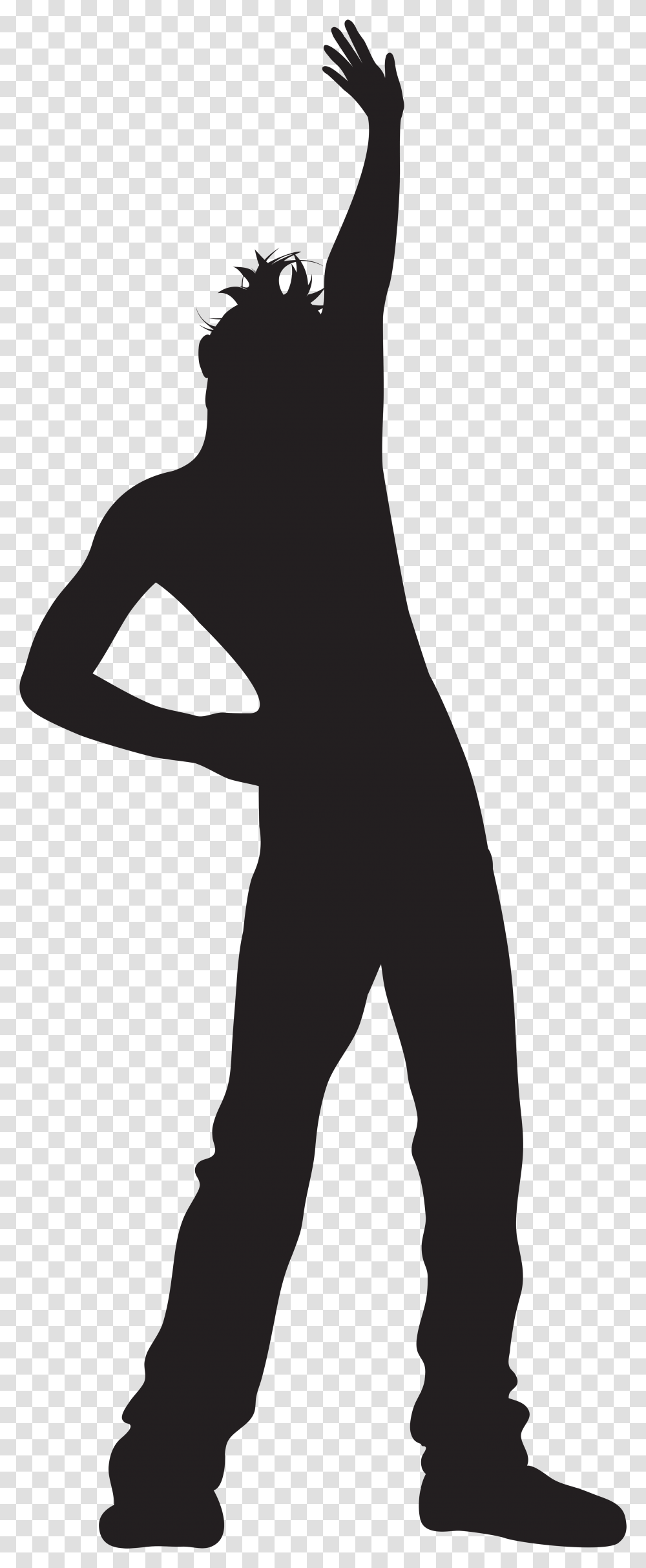 Silhouette Man Dancing Man Silhouette, Person, Human, Standing, Kneeling Transparent Png