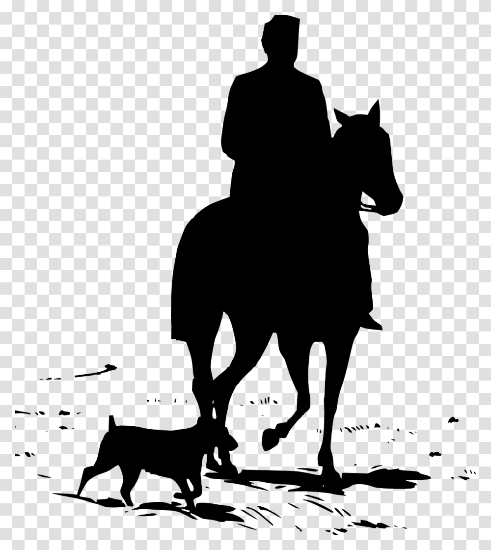 Silhouette Man On Horse, Gray, World Of Warcraft Transparent Png