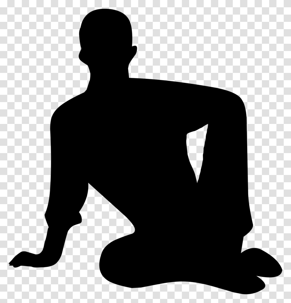 Silhouette Man Sitting Alone Clothing Confident Men Sitting Down Silhouette, Gray, World Of Warcraft Transparent Png