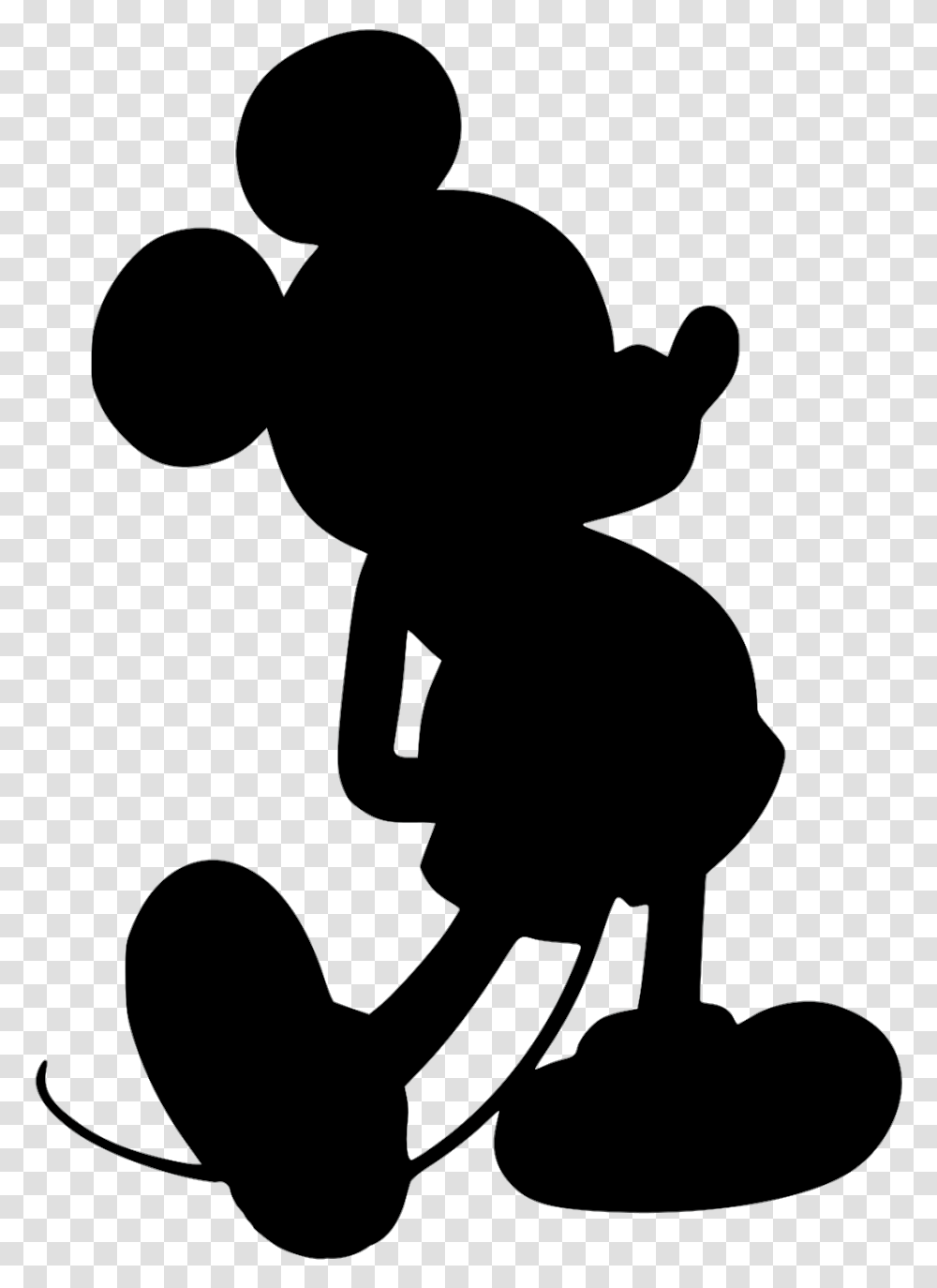 Silhouette Mickey Mouse Outline Cartoons Silhouette Mickey Mouse Vector, Stencil, Musician, Musical Instrument, Kneeling Transparent Png