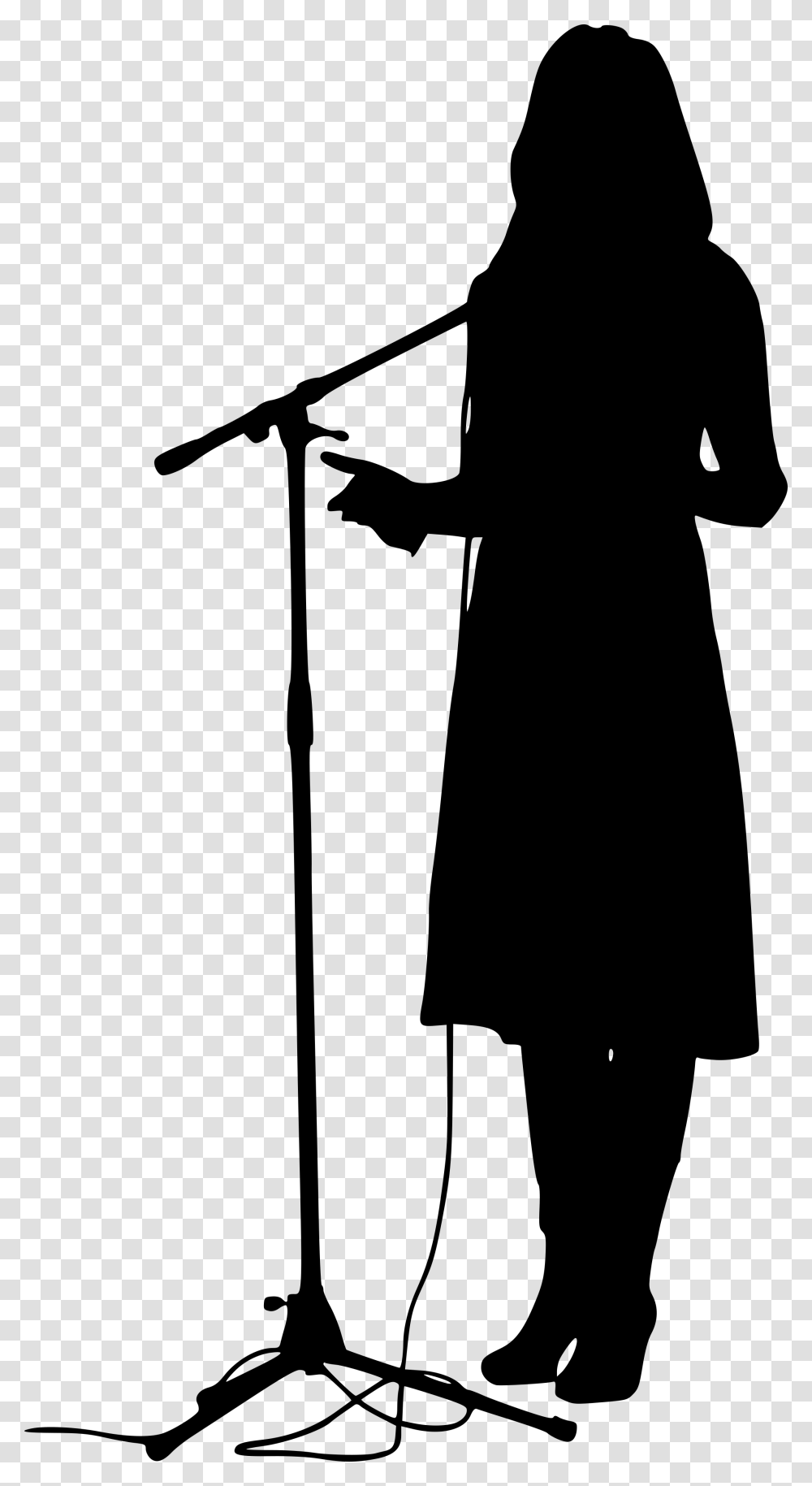 Silhouette Microphone, Gray, World Of Warcraft Transparent Png