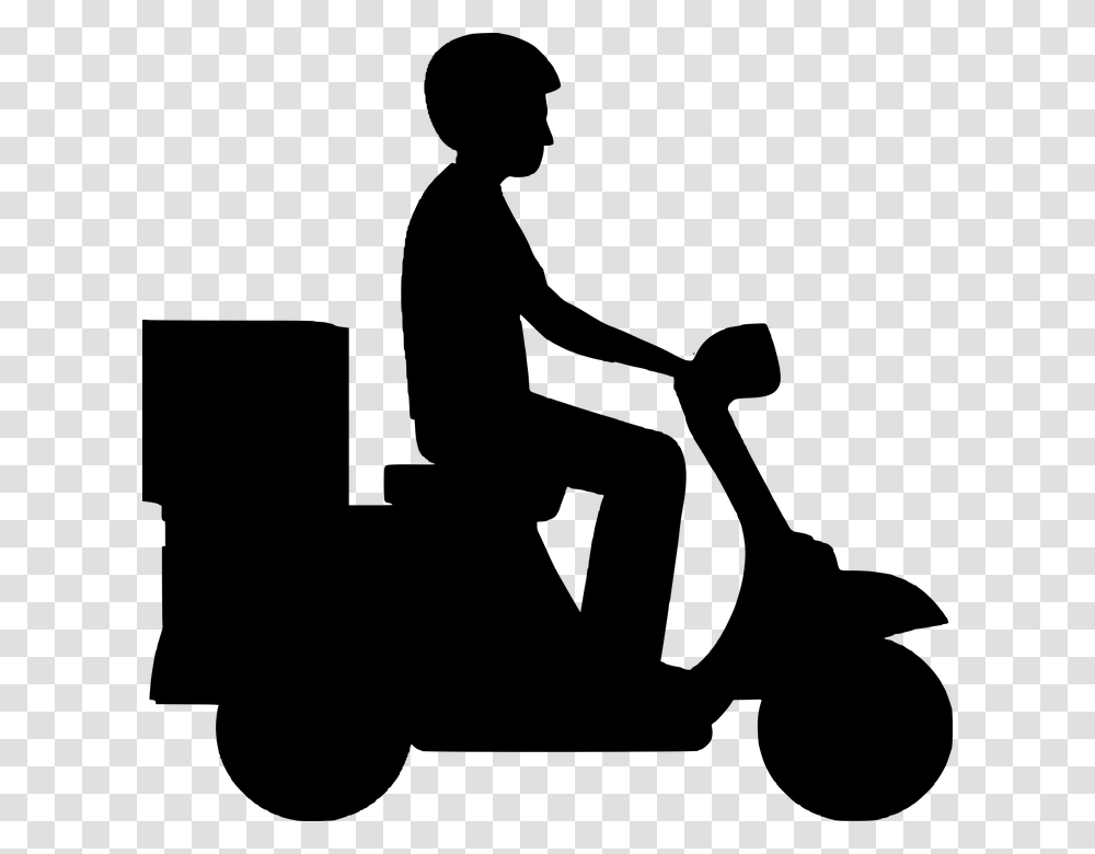 Silhouette Motorcycle Transportation Motorbike Couple On Scooter Silhouette, Gray, World Of Warcraft Transparent Png