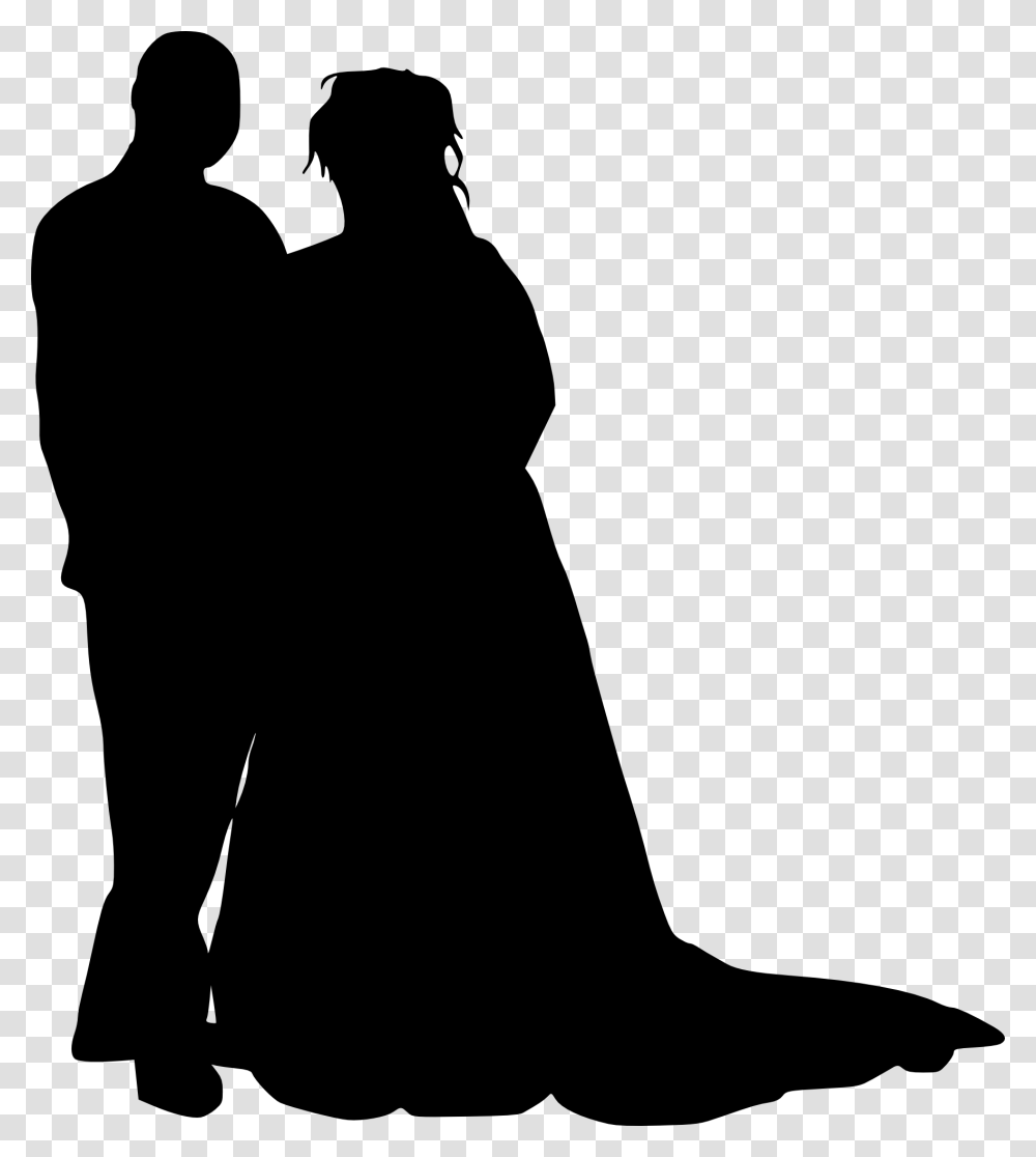 Silhouette Muslimah Bride, Person, Human, Kneeling, Photography Transparent Png