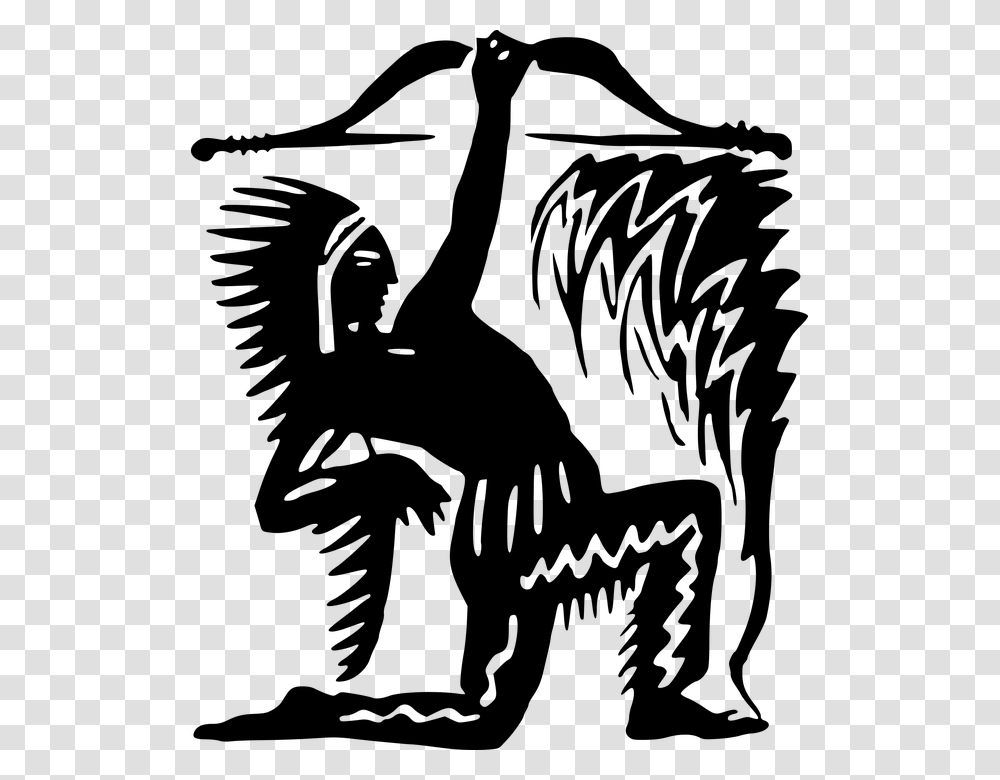 Silhouette Native American Vector, Gray, World Of Warcraft Transparent Png