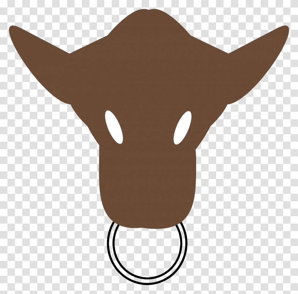 Silhouette Of A Bull, Mammal, Animal, Person, Human Transparent Png