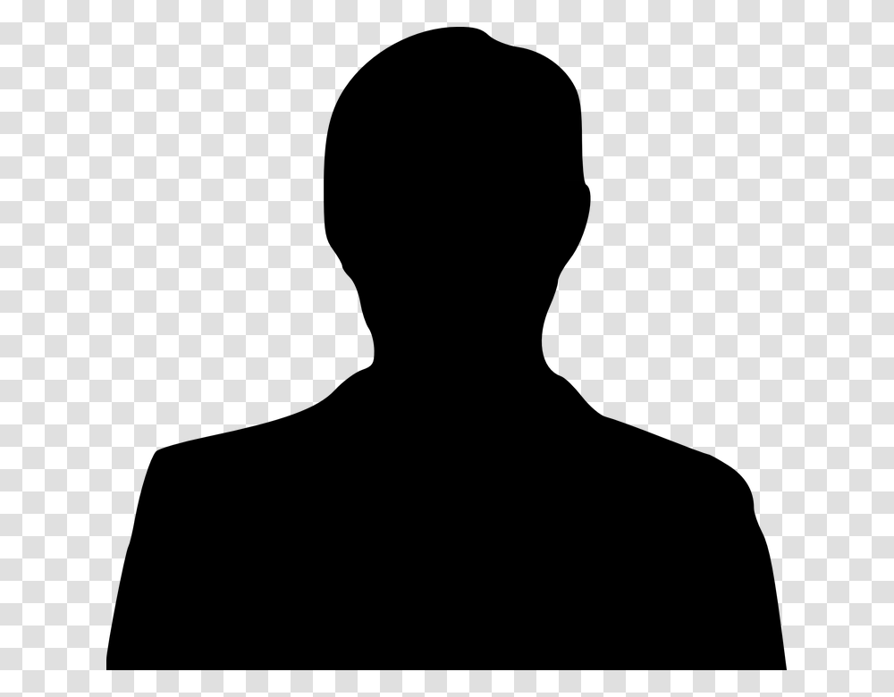 Silhouette Of A Man Male Silhouette Bust Silhouette Silhouette Man, Gray, World Of Warcraft Transparent Png