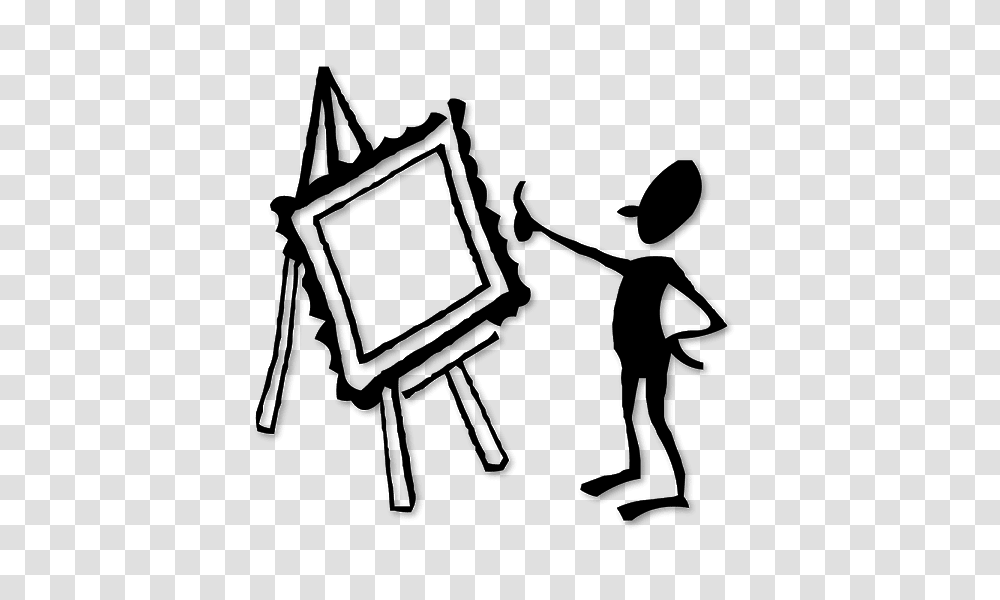 Silhouette Of A Man Painting Free Cliparts, Lighting, Person, Duel, Robot Transparent Png