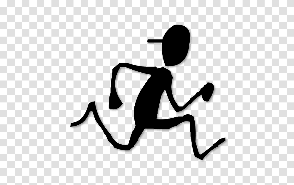 Silhouette Of A Man Running Free Cliparts Free, Person, Human, Stencil, Alien Transparent Png