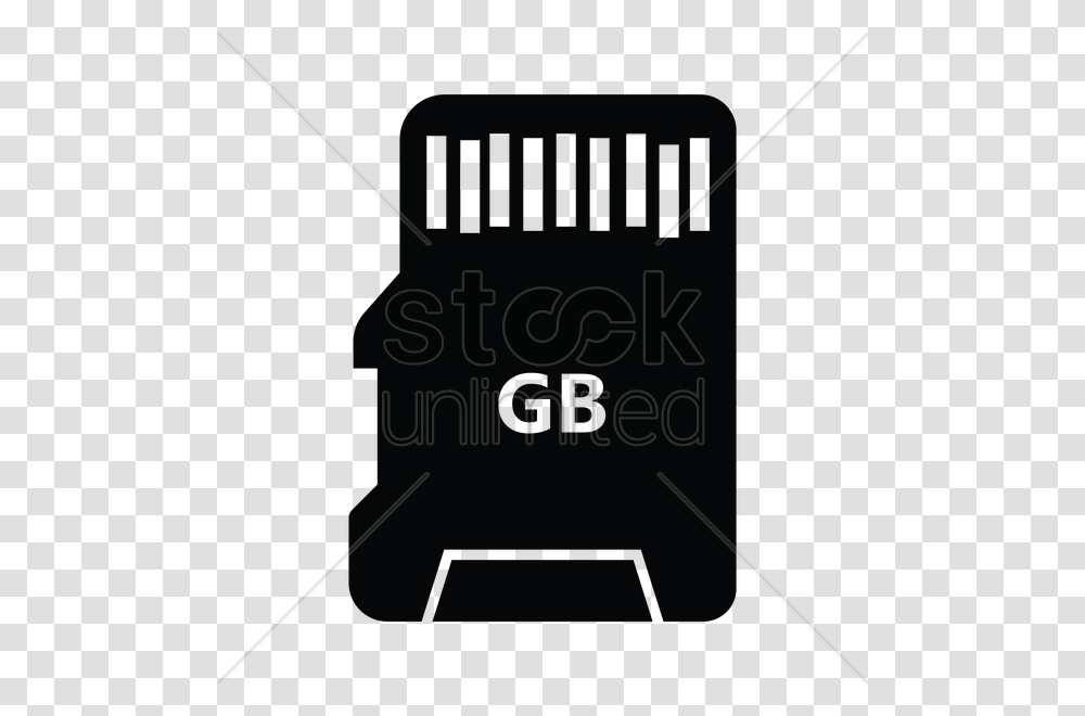Silhouette Of A Micro Sd Card Vector Image, Lighting, Spotlight, LED, Dishwasher Transparent Png