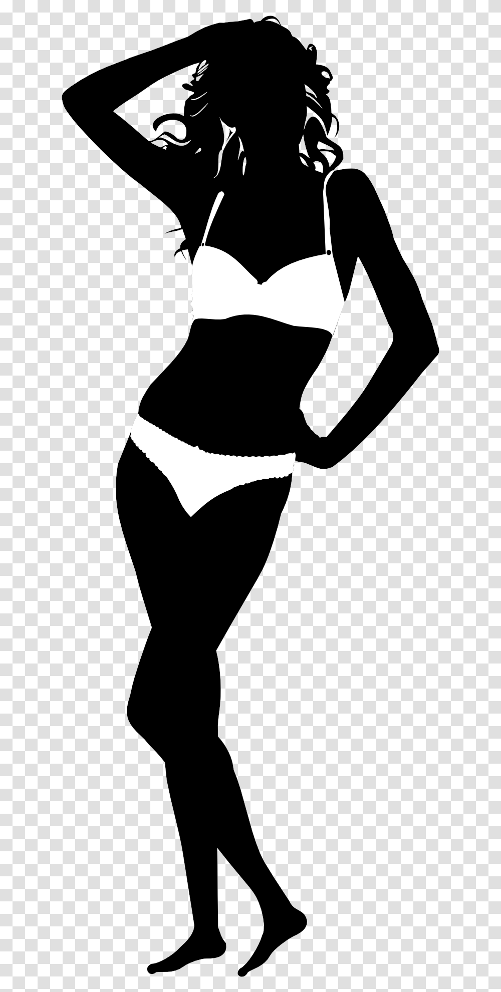 Silhouette Of A Model In Bikini Ascii Art Sexy, Person, Face, Female Transparent Png