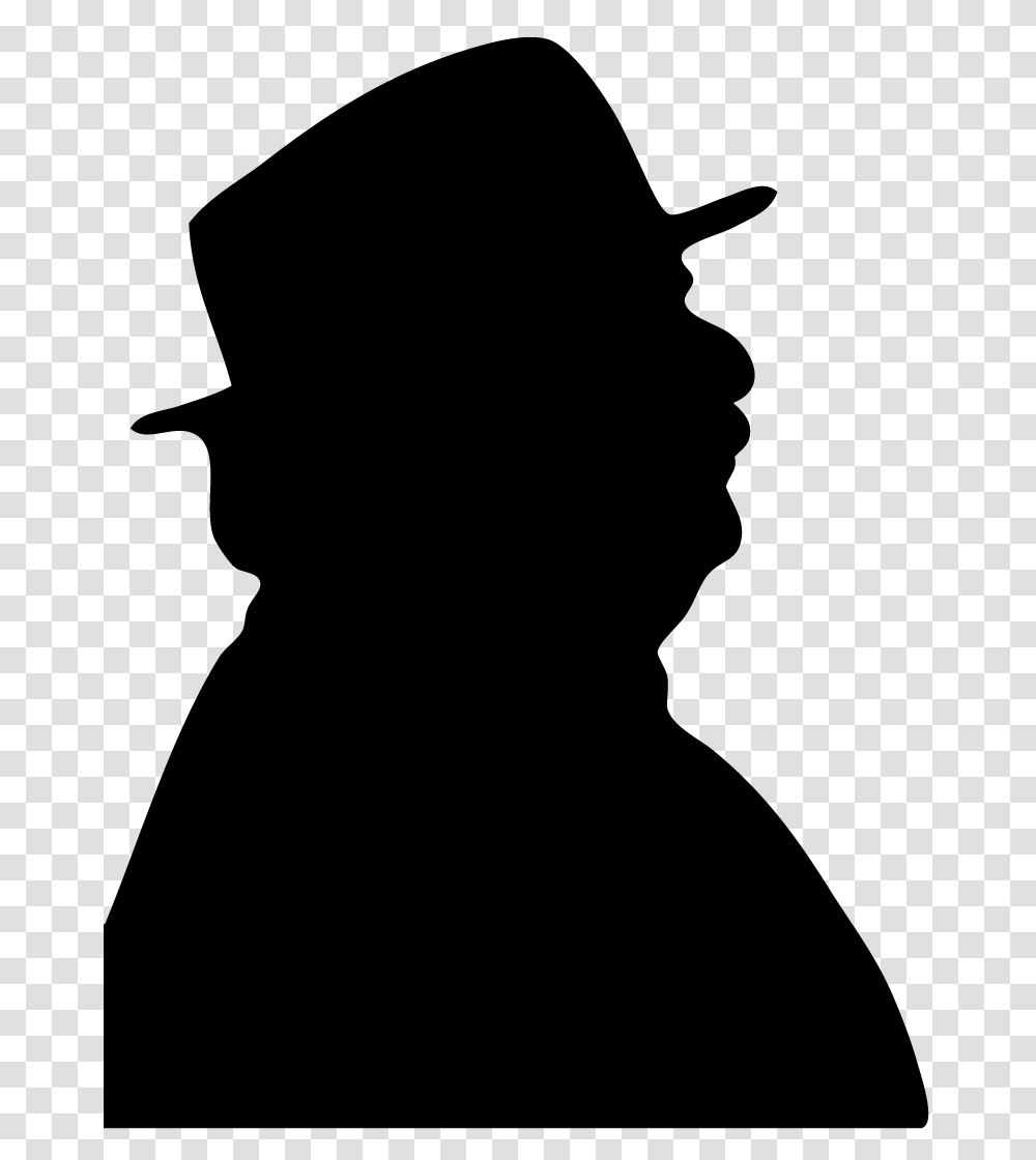 Silhouette Of A Old Man, Face, Logo Transparent Png