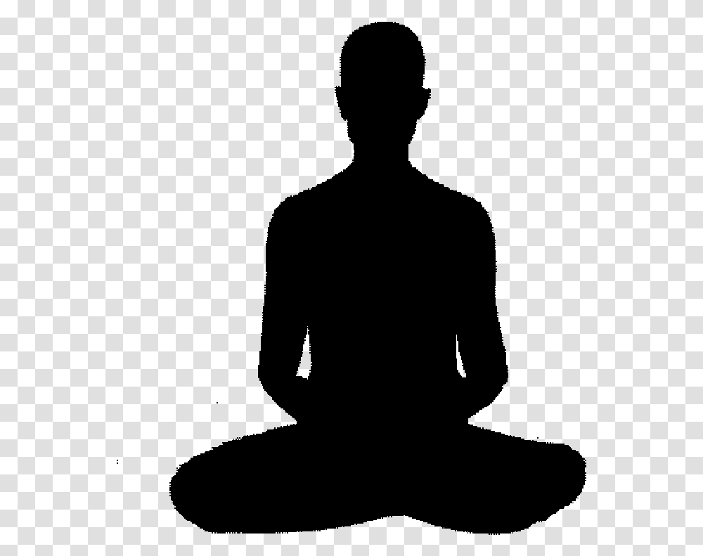 Silhouette Of A Person Meditating, Final Fantasy Transparent Png
