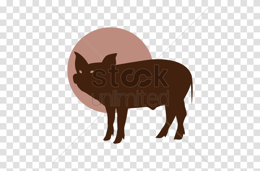 Silhouette Of A Pig Vector Image, Axe, Mammal, Animal, Wildlife Transparent Png