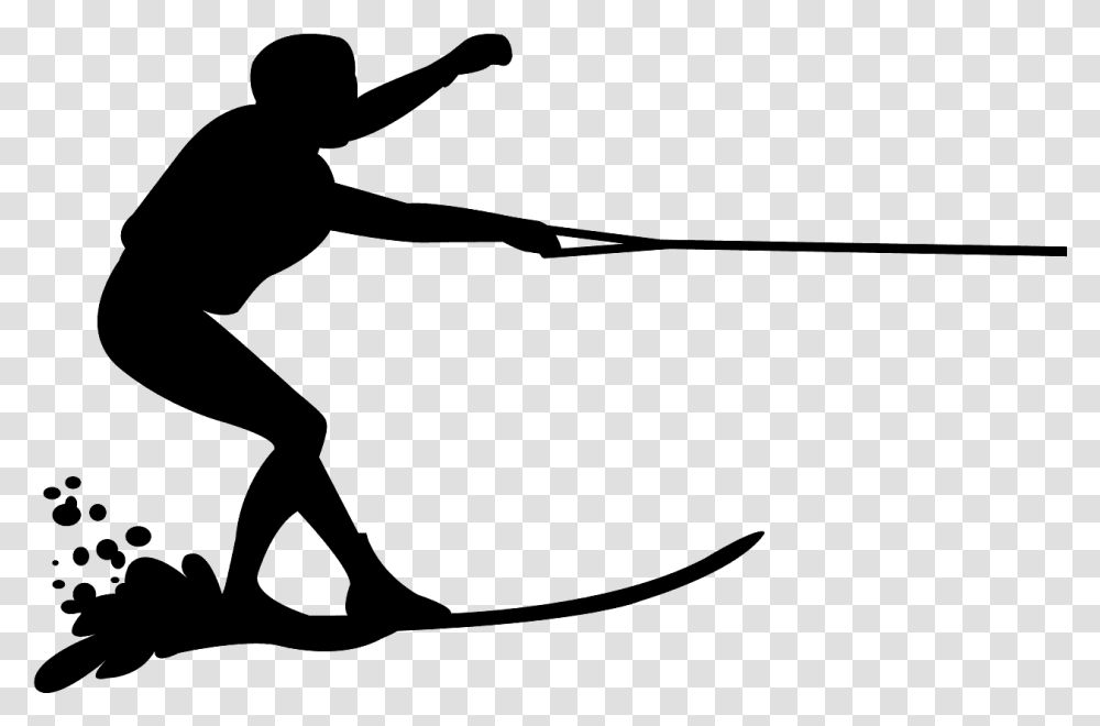 Silhouette Of A Water Skier, Gray, World Of Warcraft Transparent Png