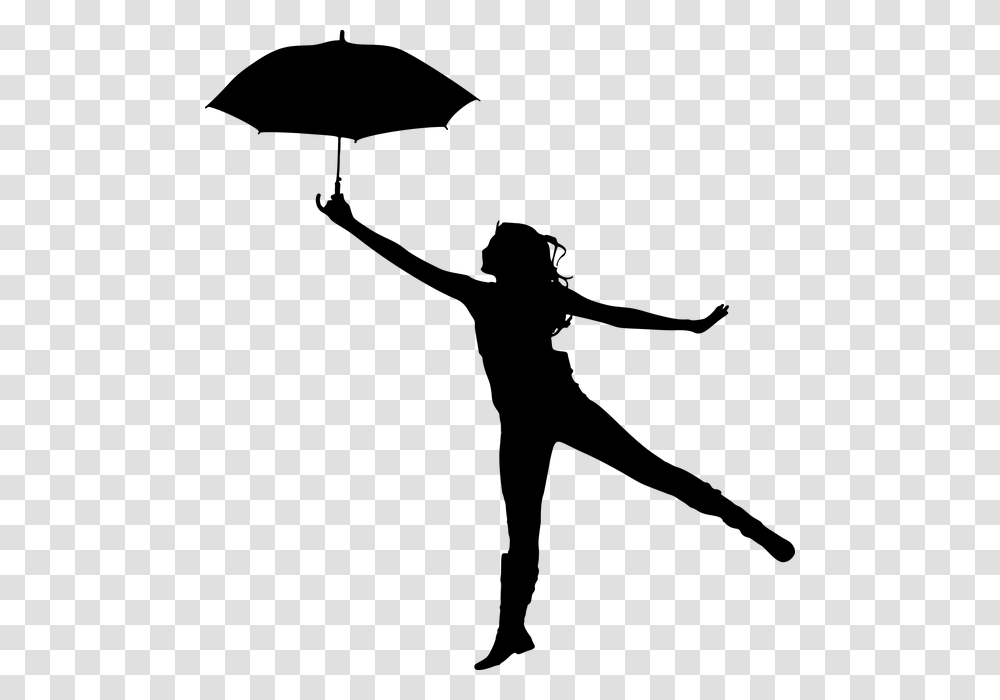 Silhouette Of A Woman With Umbrella, Gray, World Of Warcraft Transparent Png