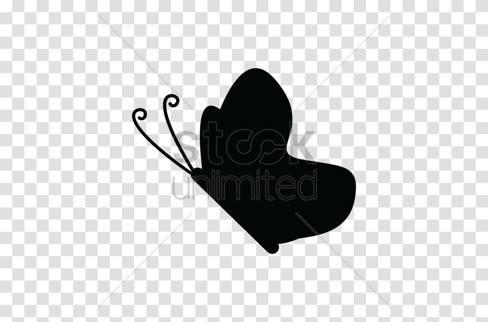 Silhouette Of Butterfly Vector Image, Bow, Sport, Badminton, Injection Transparent Png