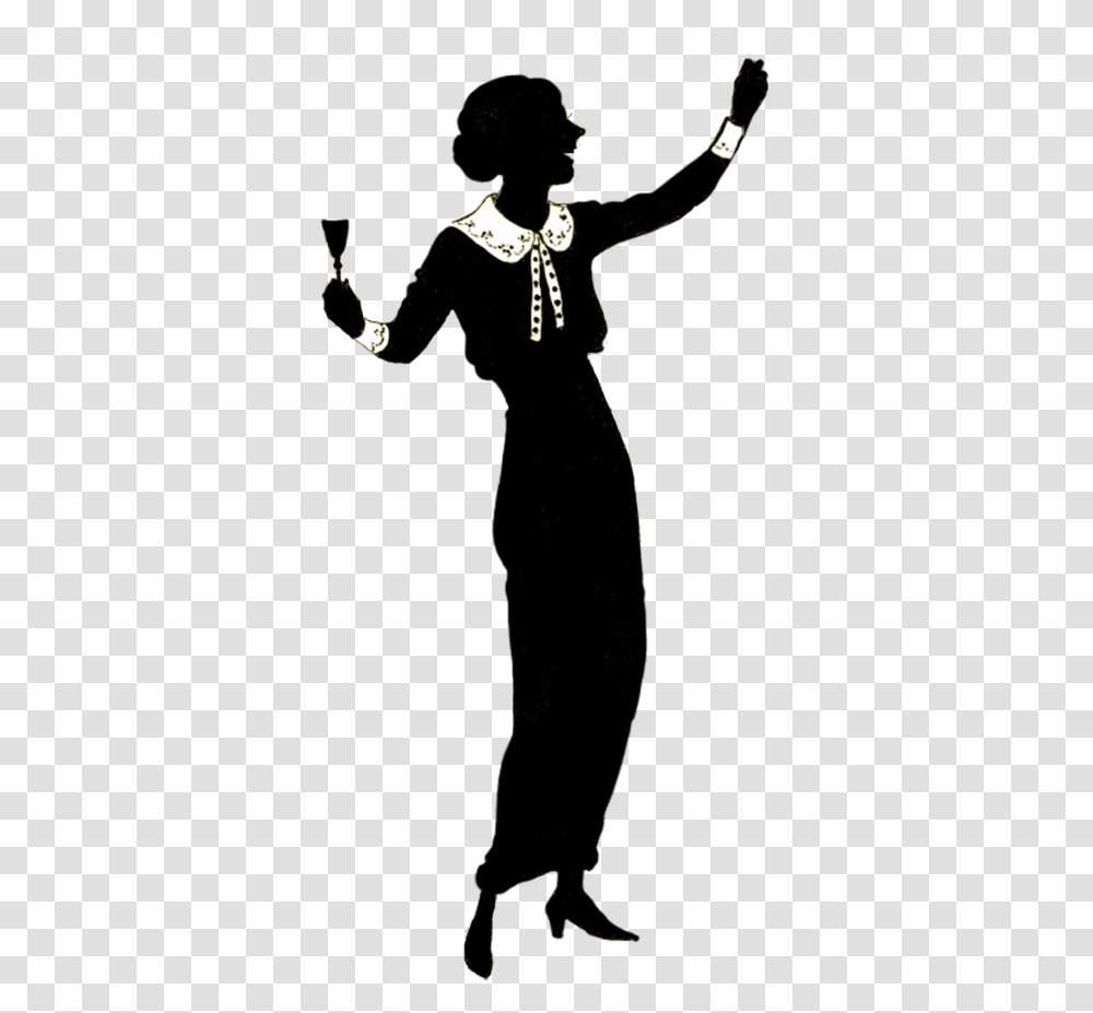 Silhouette Of Celebrating Woman Woman Teacher Silhouette, Person, Human, Performer, Face Transparent Png